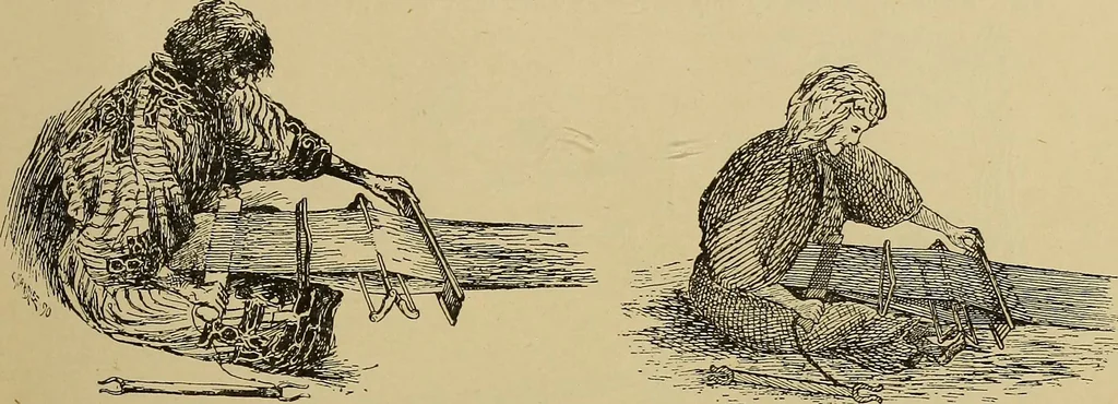 An illustration from Studies in primitive looms, 1918, leaf 20
