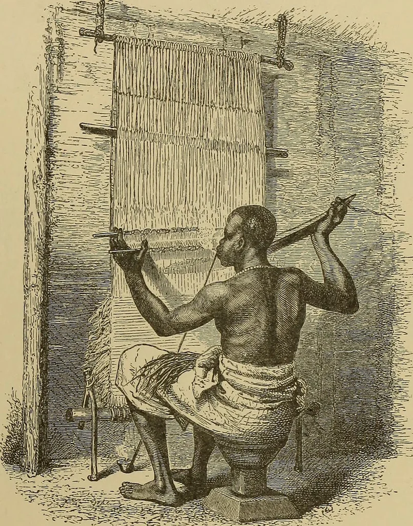 An illustration from Studies in primitive looms, 1918, leaf 42