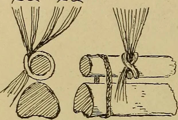 An illustration from Studies in primitive looms, 1918, leaf 51
