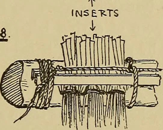 An illustration from Studies in primitive looms, 1918, leaf 52