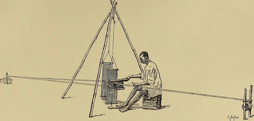 An illustration from Studies in primitive looms, 1918, leaf 72