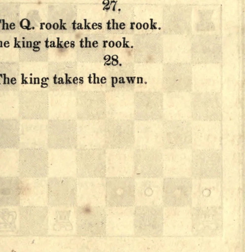 An illustration from Studies of chess; containing, Caïssa, a poem, 1814, leaf 211