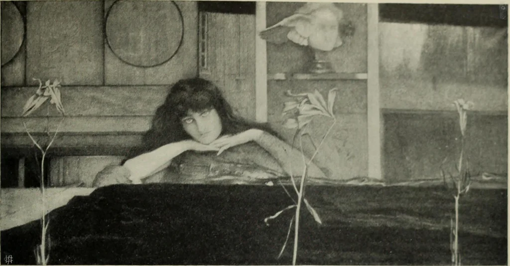 An illustration from Studio international, 1893, leaf 154
