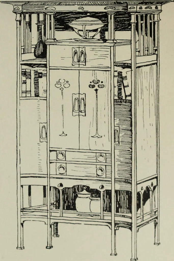 An illustration from Studio international, 1893, leaf 184