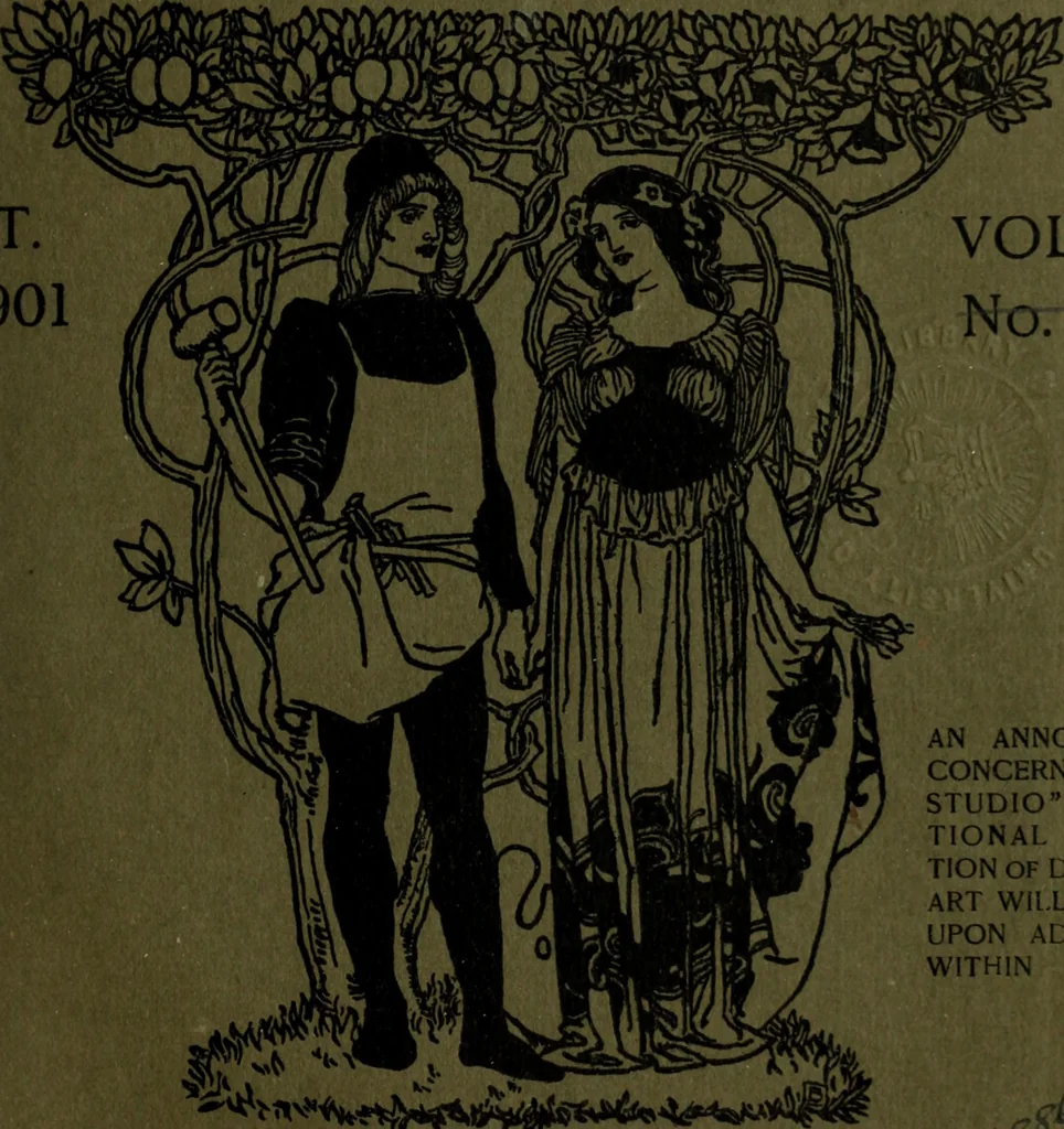An illustration from Studio international, 1893, leaf 6