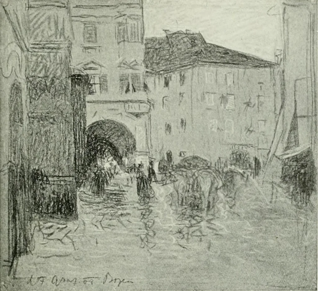 An illustration from Studio international, 1893, leaf 154