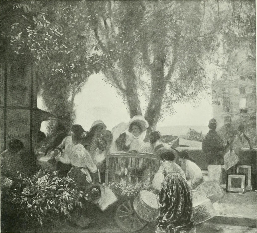 An illustration from Studio international, 1893, leaf 54