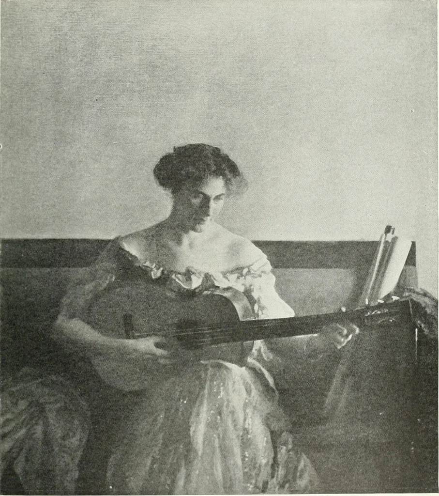 An illustration from Studio international, 1893, leaf 196