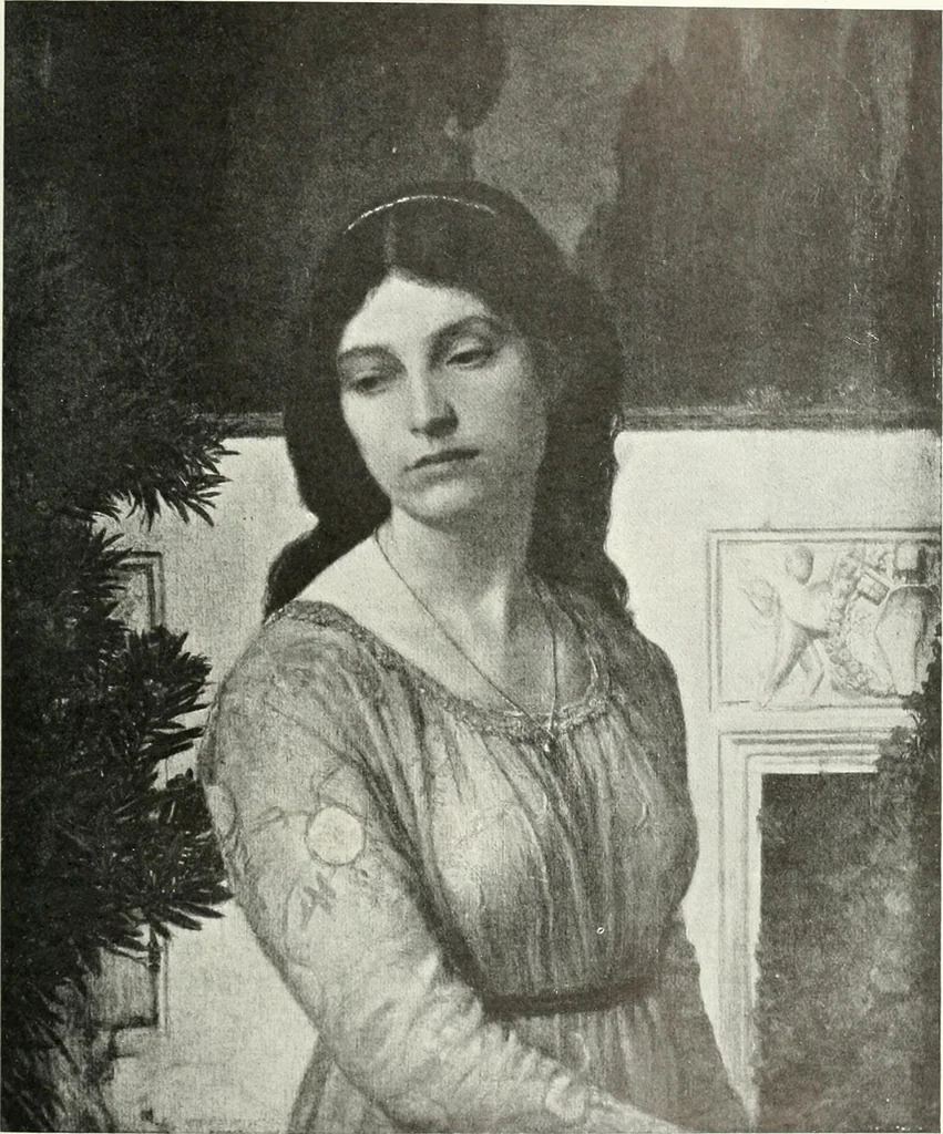 An illustration from Studio international, 1893, leaf 244