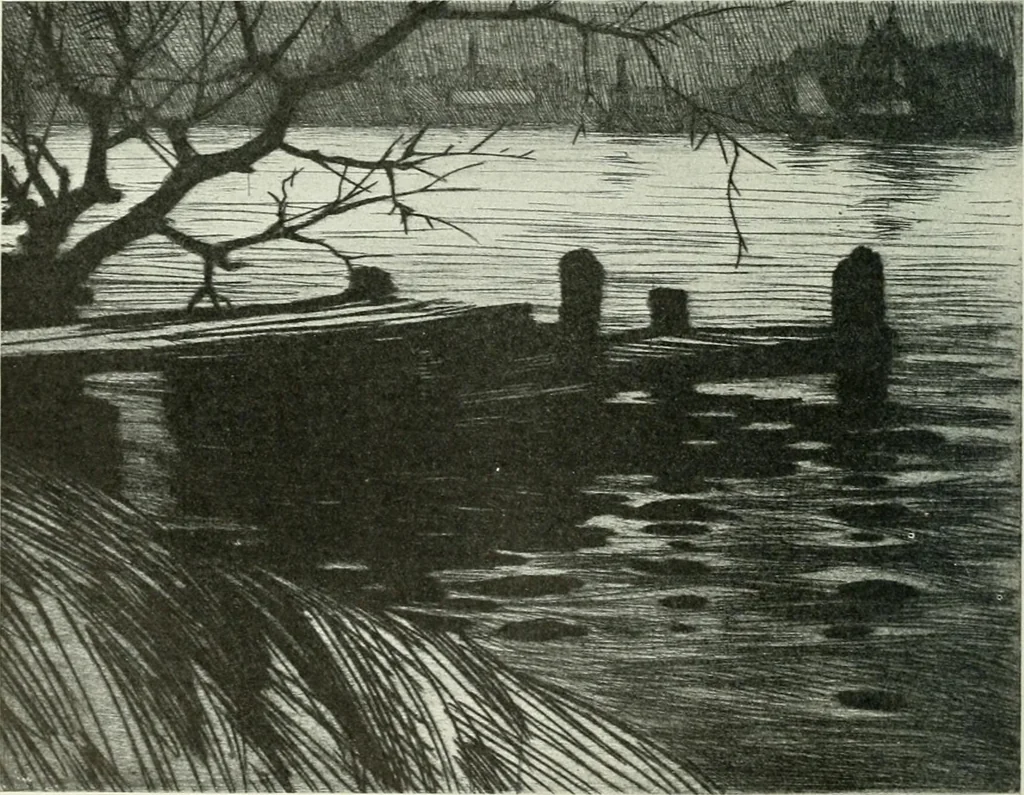 An illustration from Studio international, 1893, leaf 129