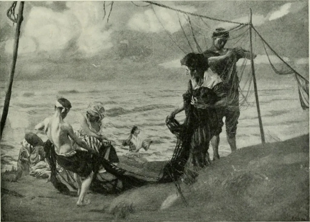 An illustration from Studio international, 1893, leaf 176