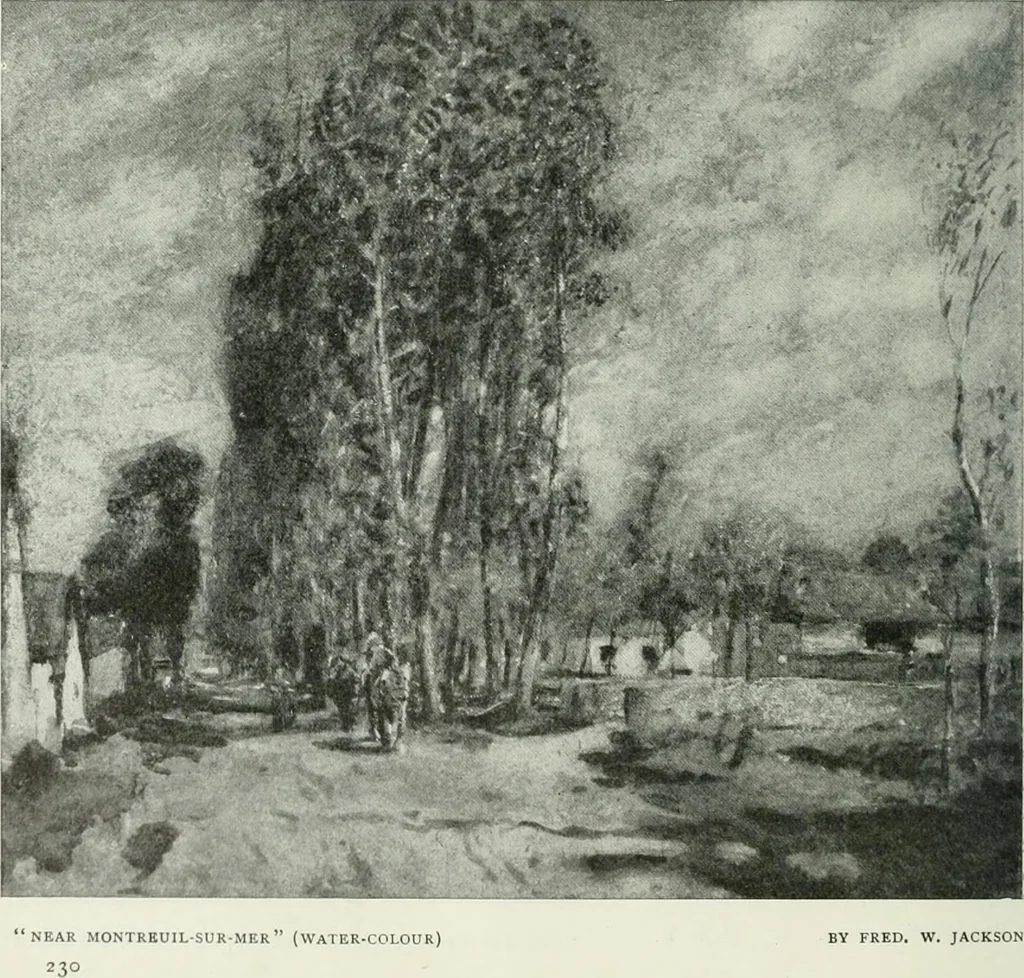 An illustration from Studio international, 1893, leaf 243