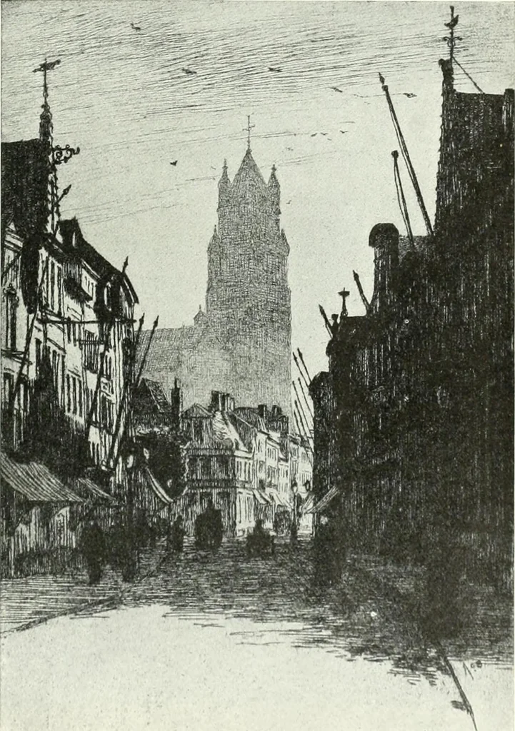 An illustration from Studio international, 1893, leaf 136