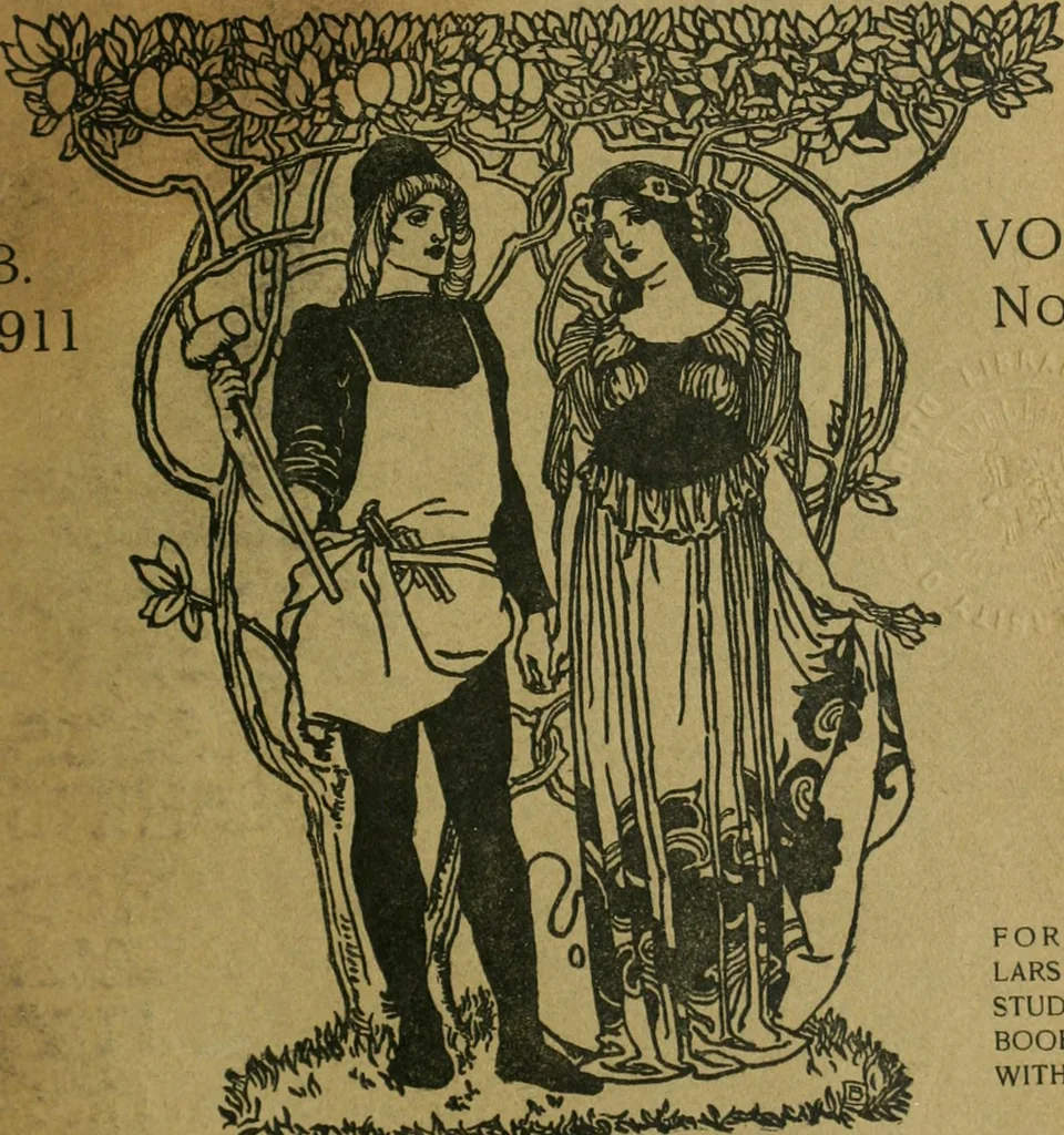 An illustration from Studio international, 1893, leaf 6