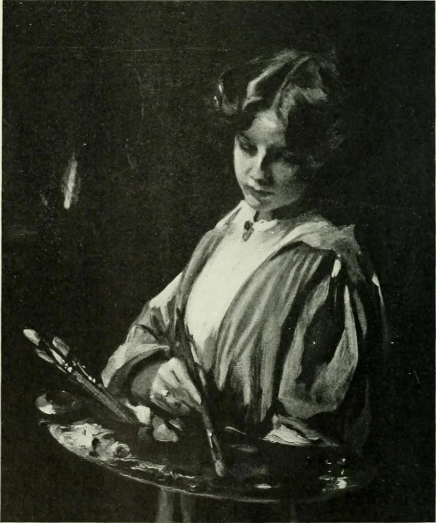 An illustration from Studio international, 1893, leaf 77