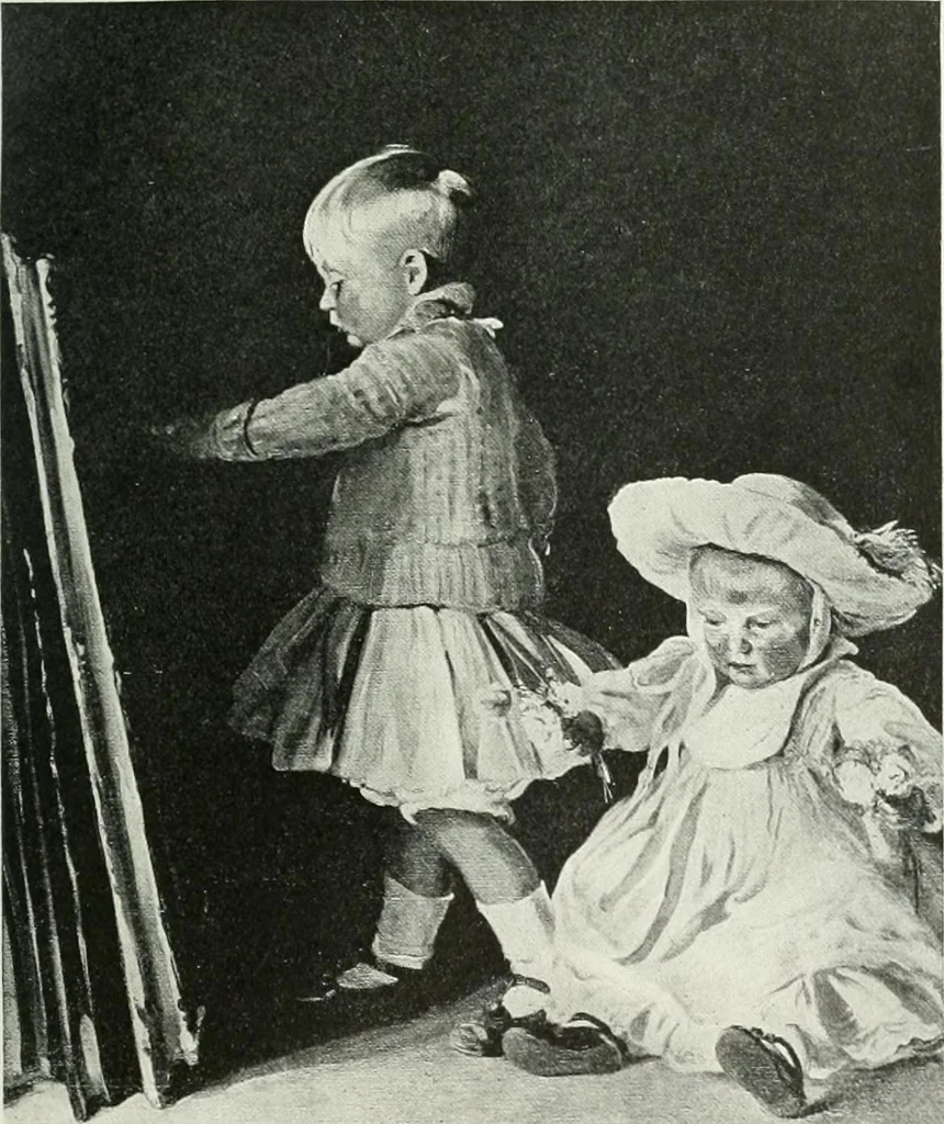 An illustration from Studio international, 1893, leaf 14