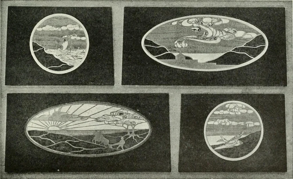 An illustration from Studio international, 1893, leaf 300