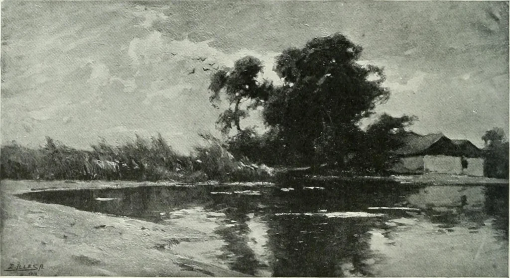An illustration from Studio international, 1893, leaf 323