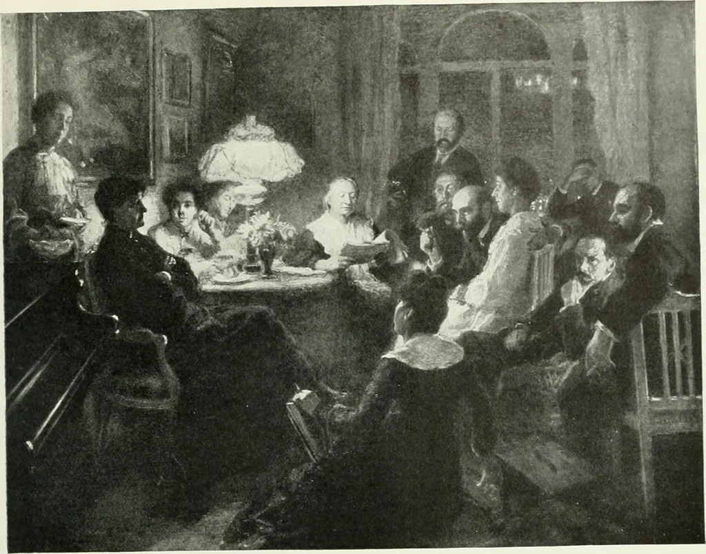 An illustration from Studio international, 1893, leaf 334