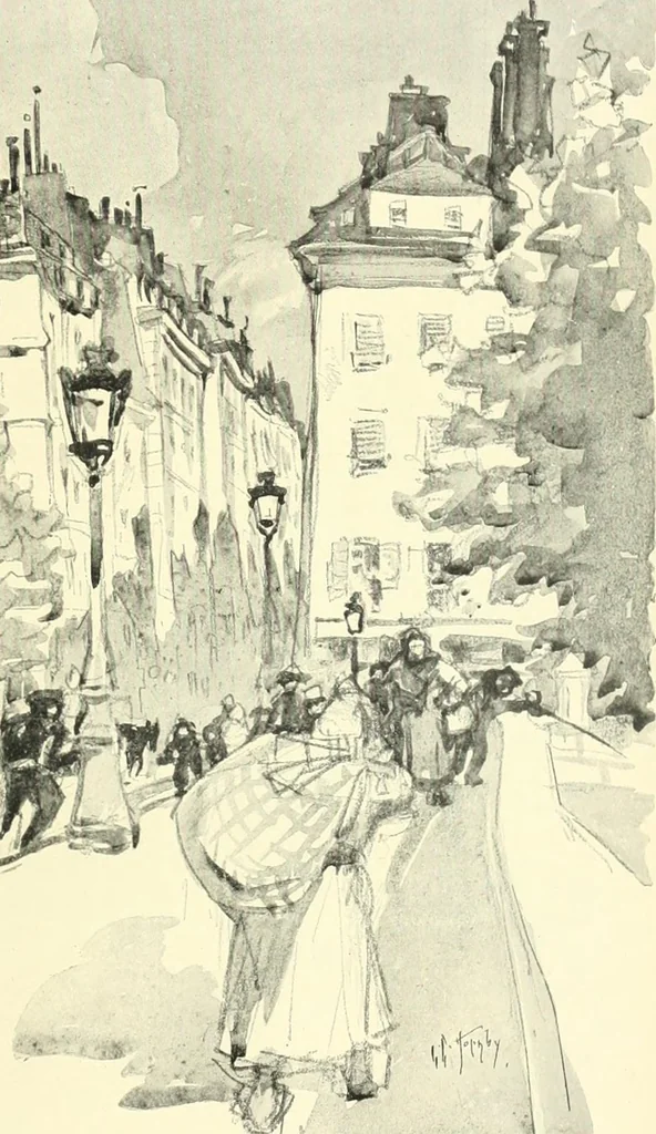 An illustration from Studio international, 1893, leaf 122