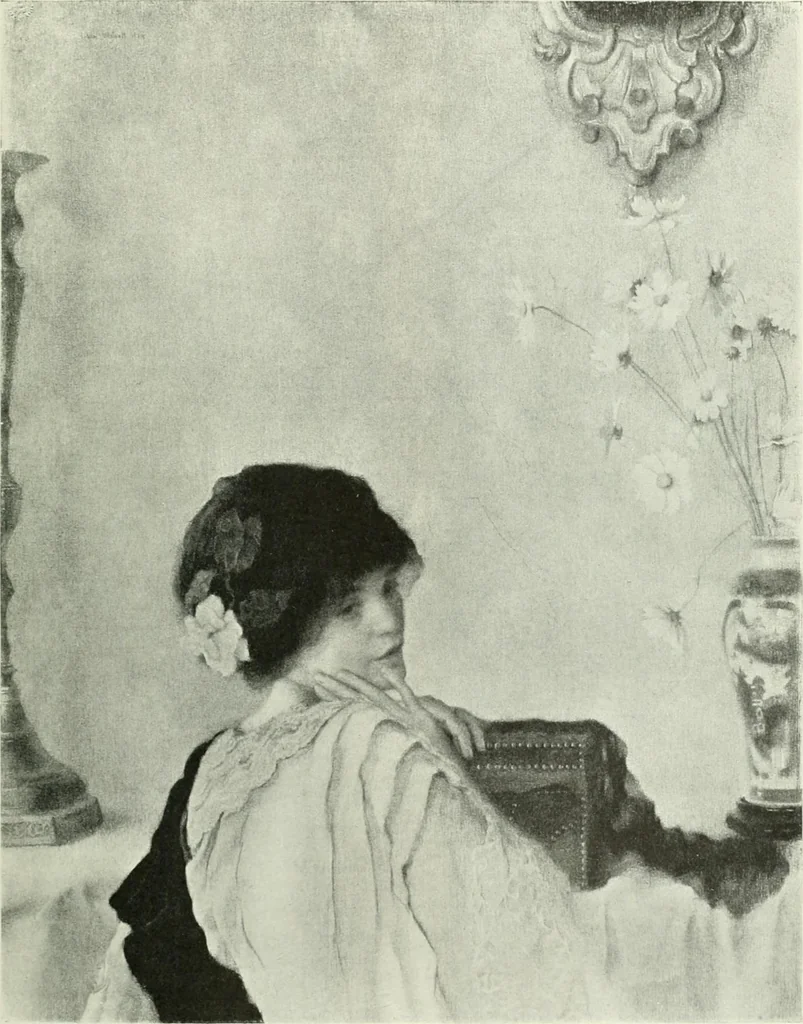 An illustration from Studio international, 1893, leaf 350