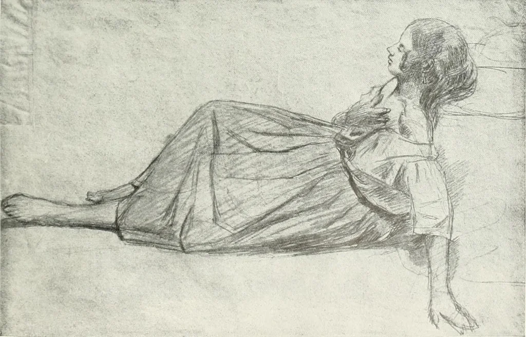 An illustration from Studio international, 1893, leaf 128