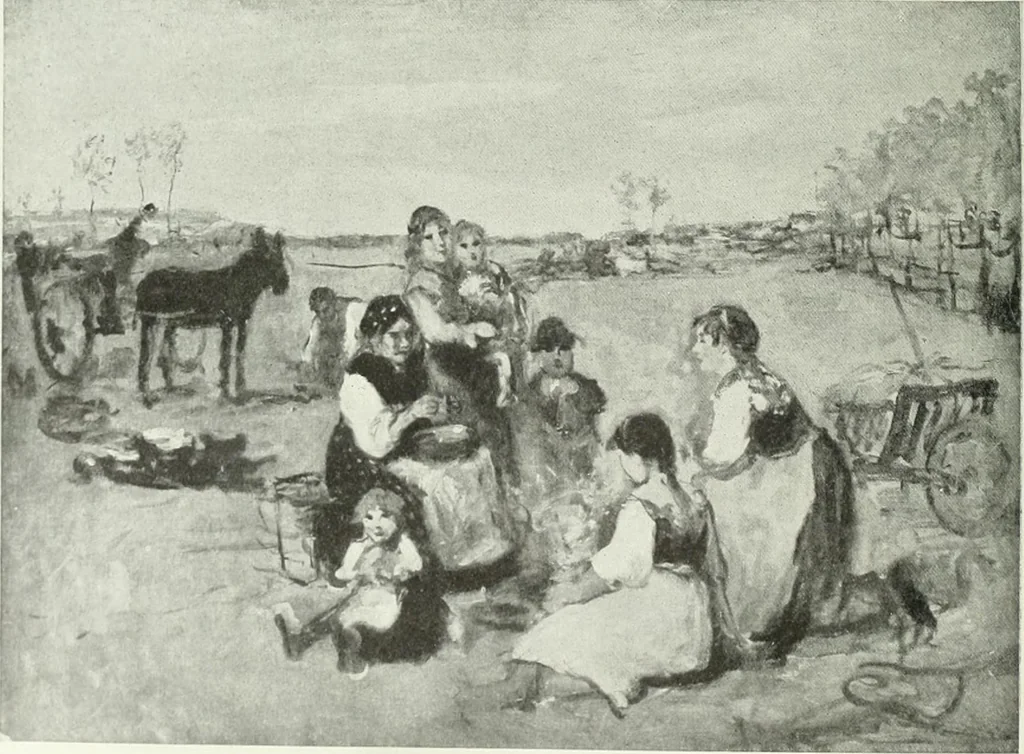 An illustration from Studio international, 1893, leaf 341