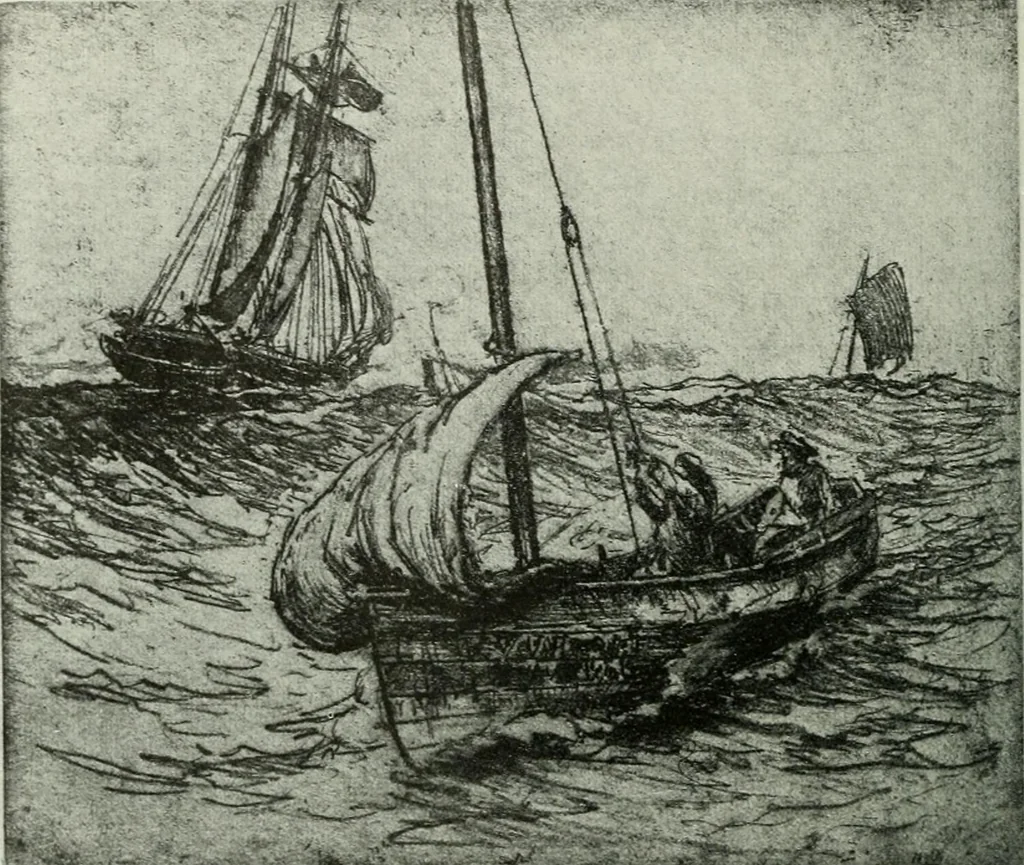 An illustration from Studio international, 1893, leaf 205