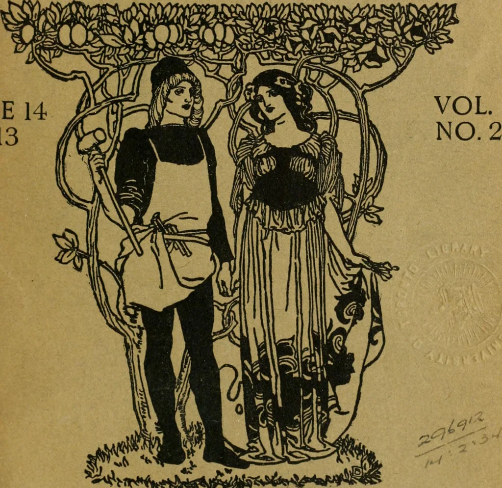 An illustration from Studio international, 1893, leaf 6