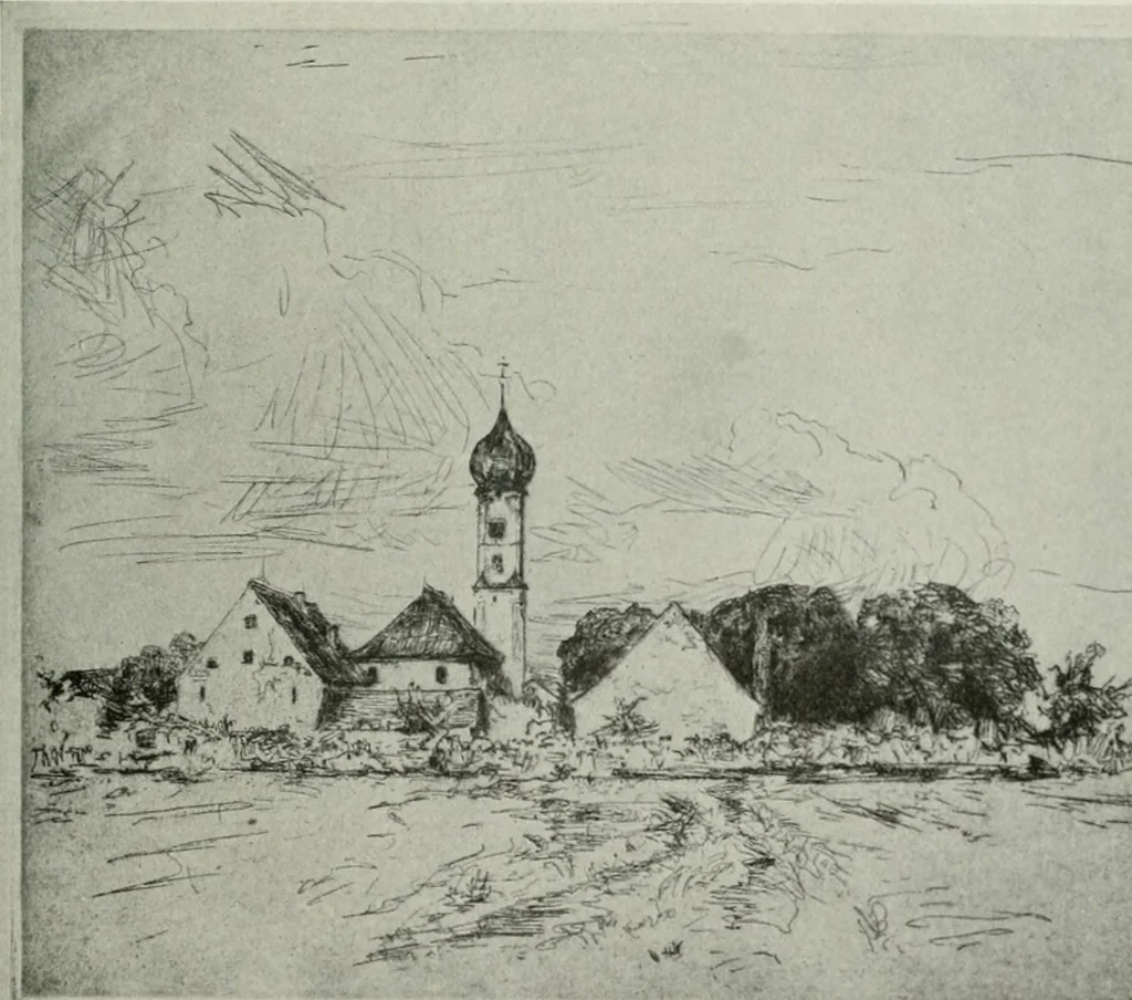 An illustration from Studio international, 1893, leaf 70