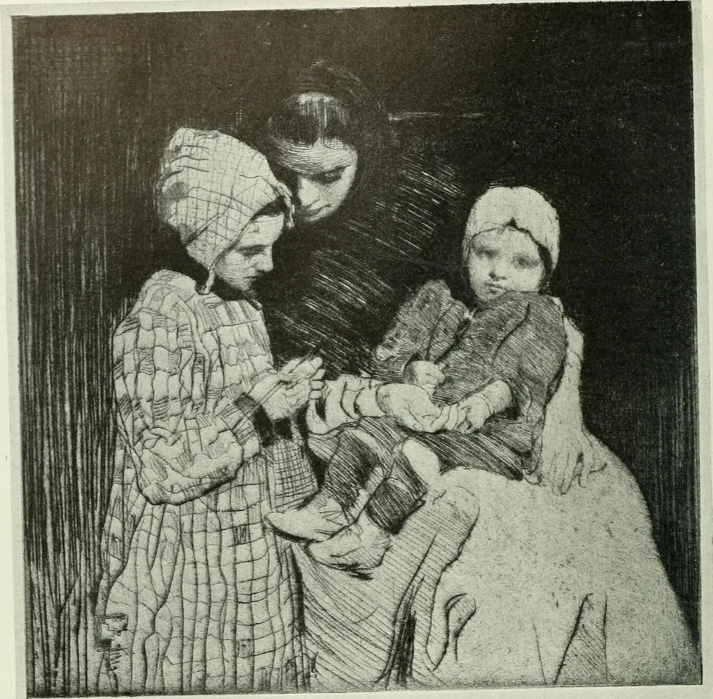 An illustration from Studio international, 1893, leaf 235
