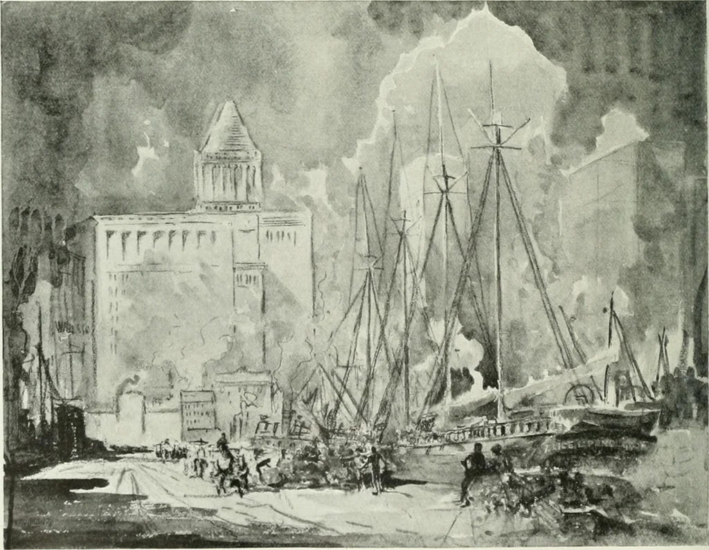 An illustration from Studio international, 1893, leaf 253