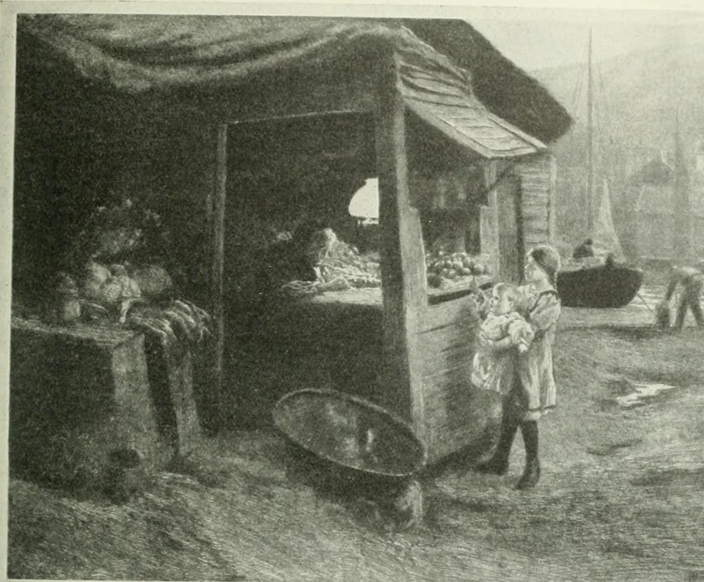An illustration from Studio international, 1893, leaf 70