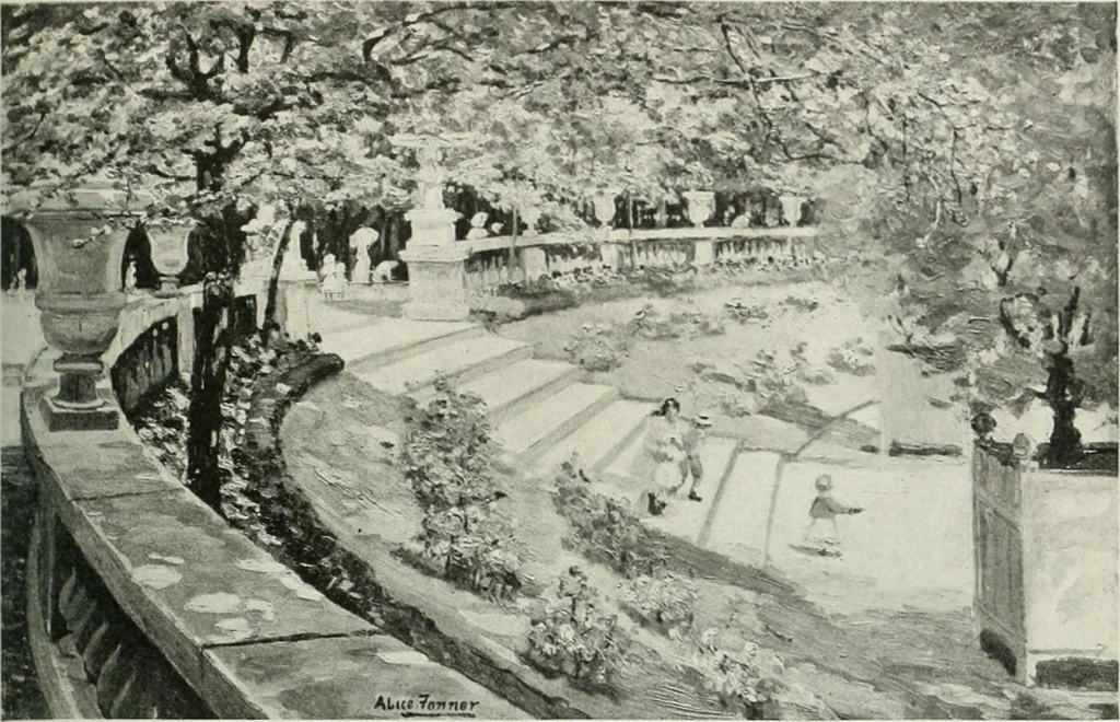An illustration from Studio international, 1893, leaf 210
