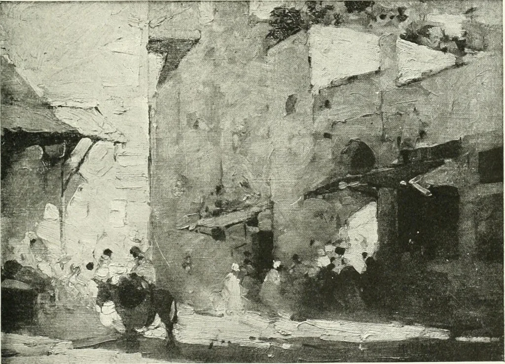 An illustration from Studio international, 1893, leaf 210