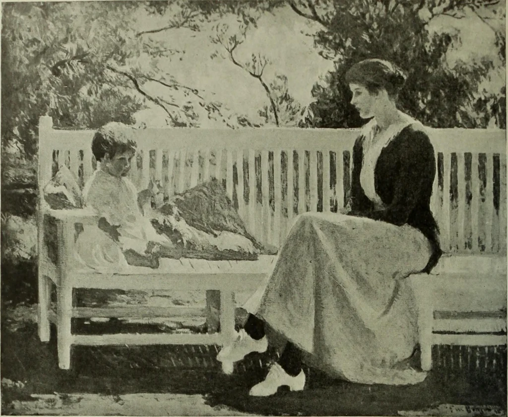 An illustration from Studio international, 1893, leaf 185