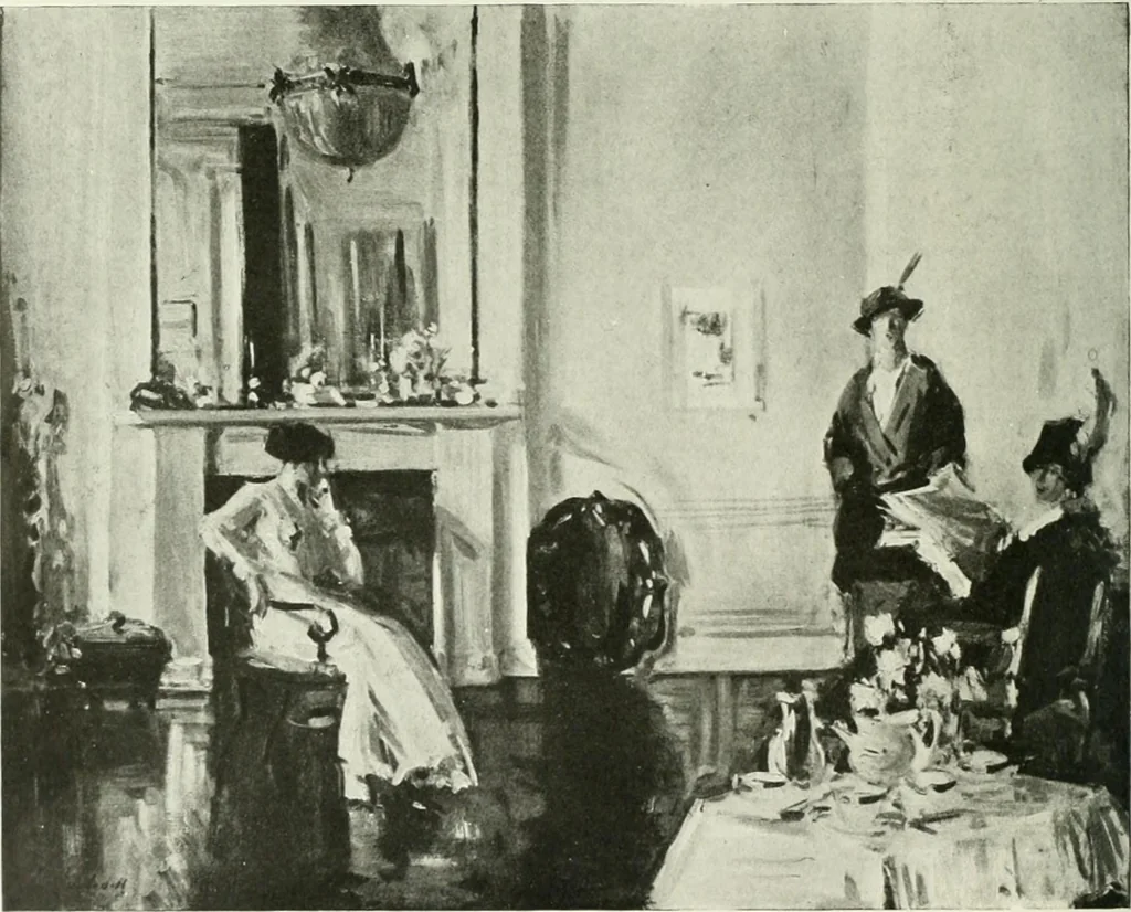 An illustration from Studio international, 1893, leaf 121