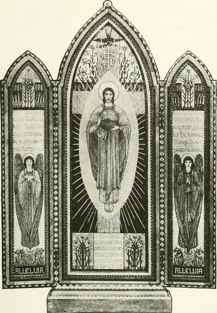 An illustration from Studio international, 1893, leaf 128