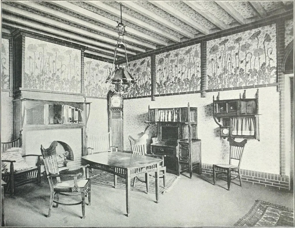 An illustration from Studio international, 1893, leaf 128