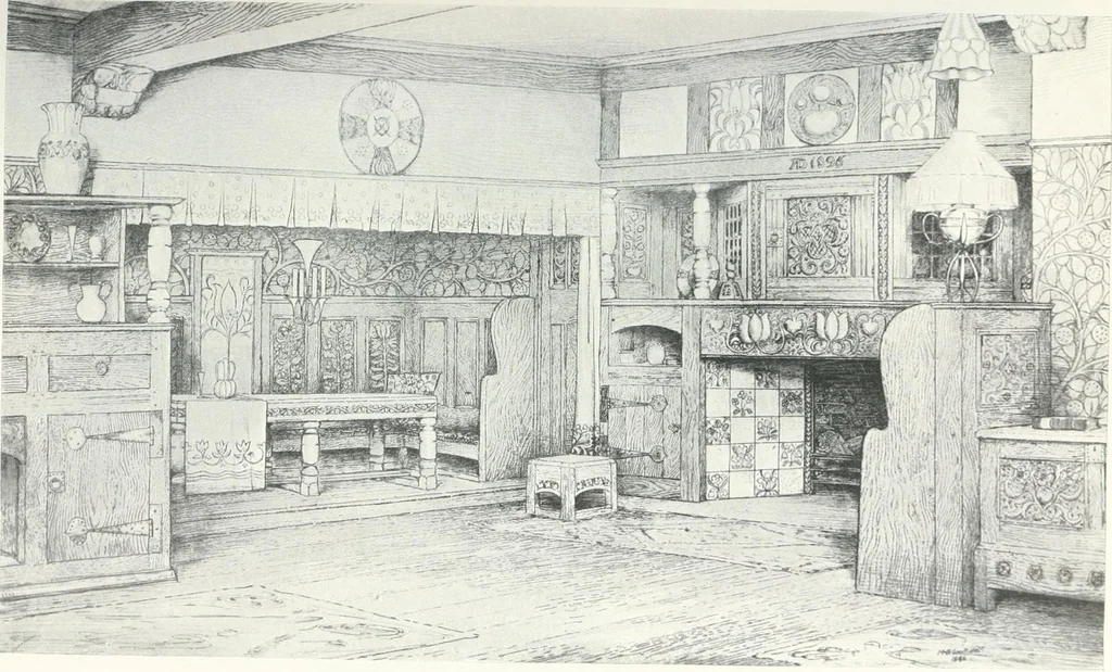 An illustration from Studio international, 1893, leaf 312