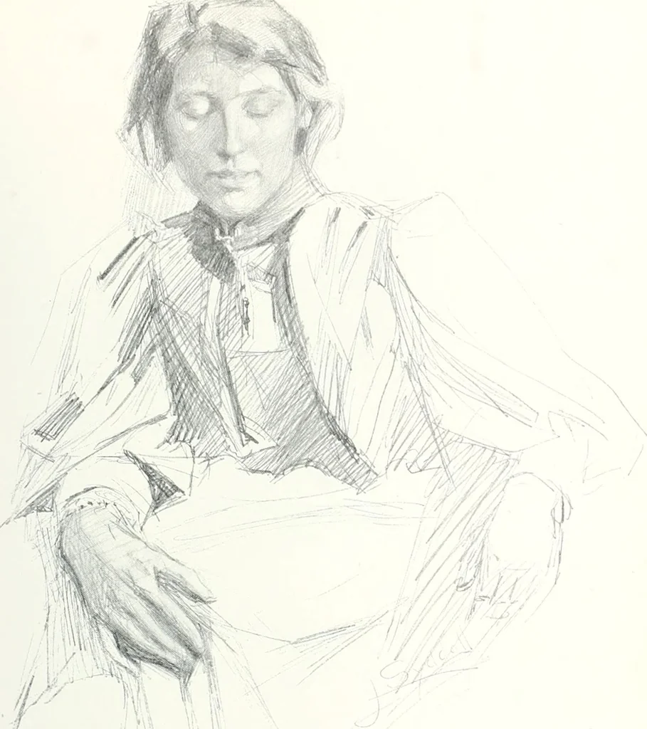 An illustration from Studio international, 1893, leaf 614