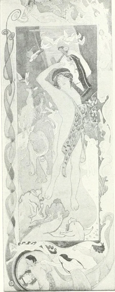 An illustration from Studio international, 1893, leaf 689