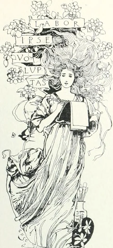 An illustration from Studio international, 1893, leaf 702
