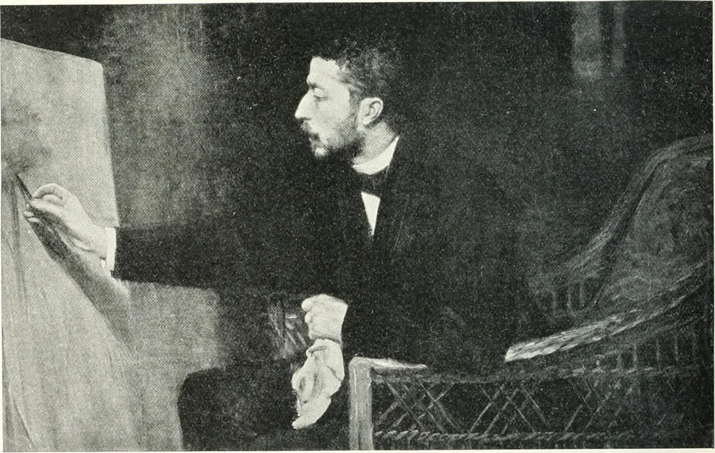 An illustration from Studio international, 1893, leaf 877