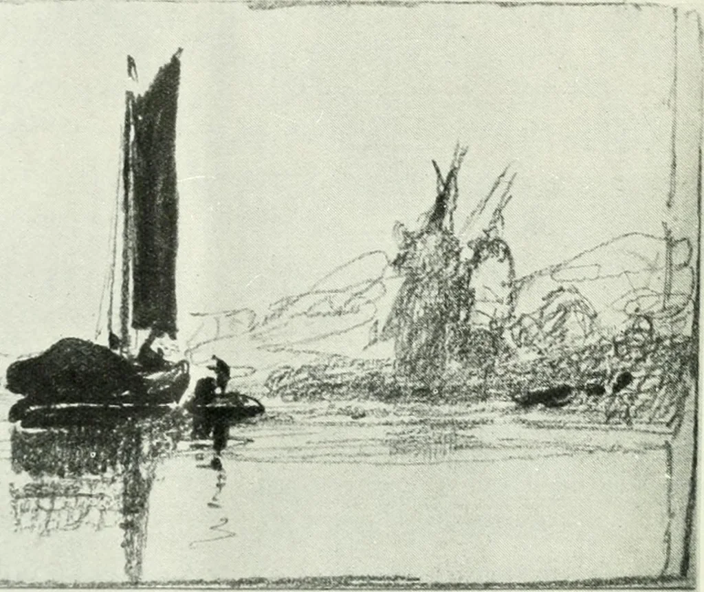 An illustration from Studio international, 1893, leaf 323