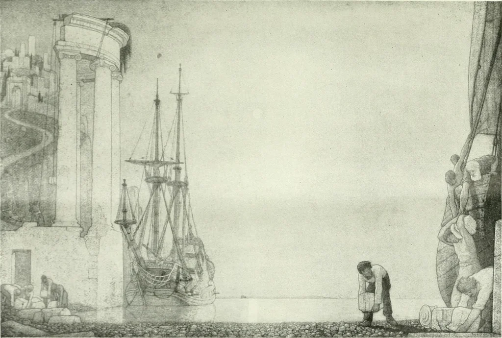 An illustration from Studio international, 1893, leaf 328