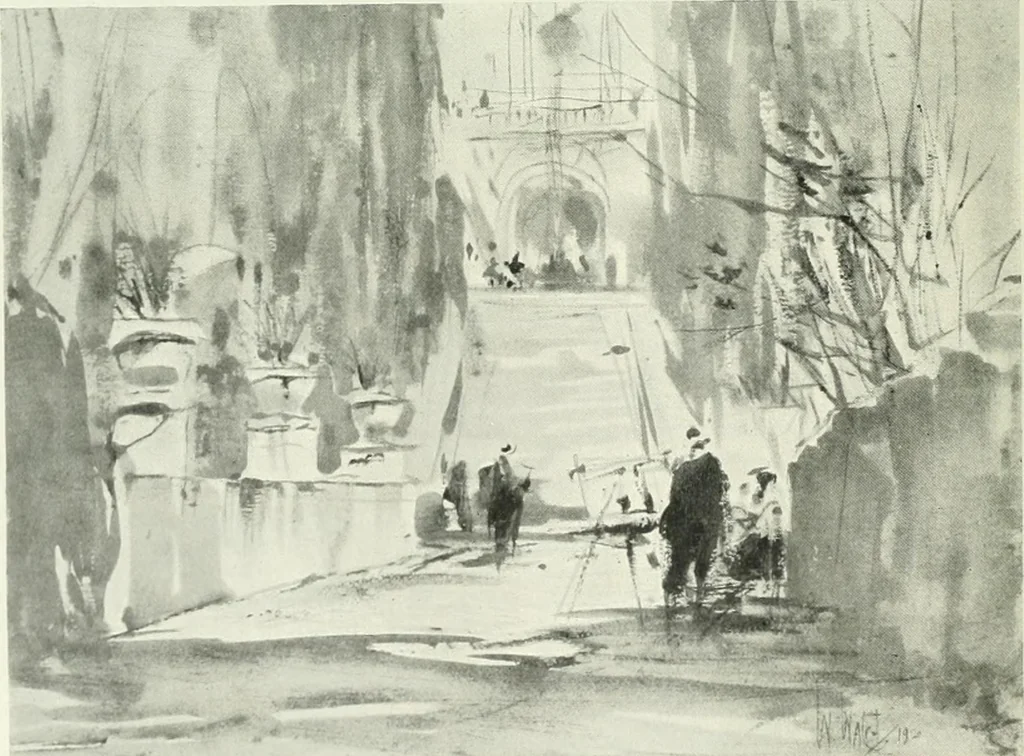 An illustration from Studio international, 1893, leaf 111