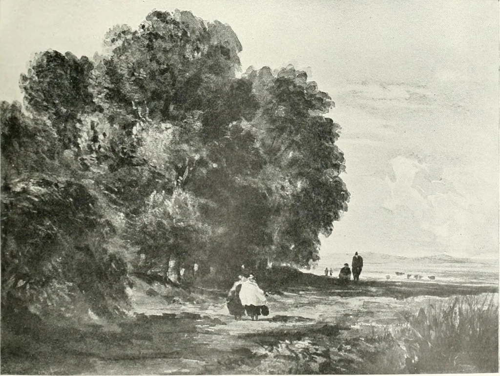 An illustration from Studio international, 1893, leaf 196