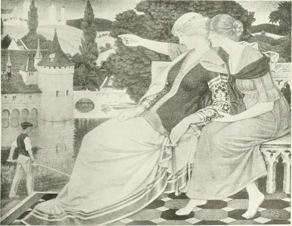 An illustration from Studio international, 1893, leaf 342