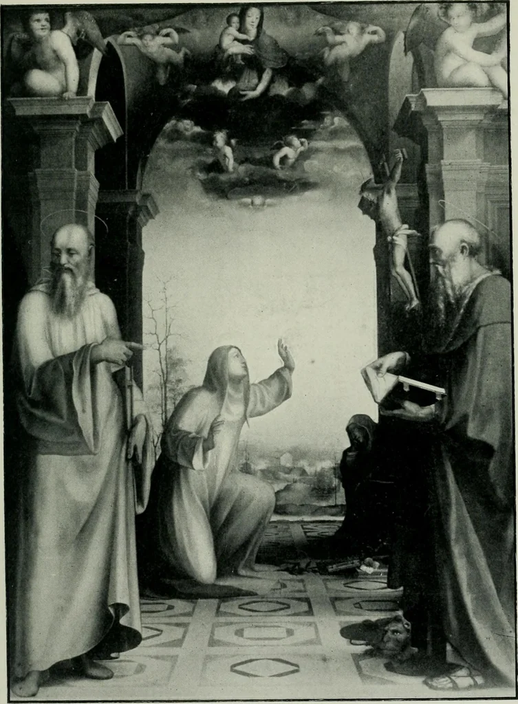 An illustration from The study and criticism of Italian art, 1902, leaf 96